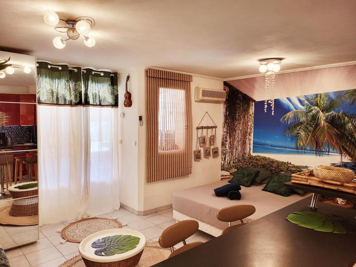 Le Studio Tahiti 4 Pers 600M De La Plage La Faviere بورم لي ميموزا المظهر الخارجي الصورة